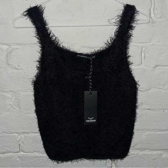 Threadbare Eyelash Knit Tank Top 4 Tall - Picture 4 of 4